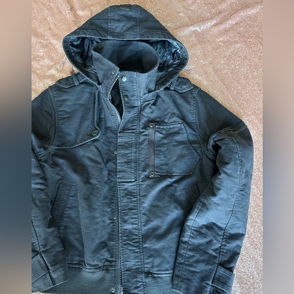 Monarchy Full Zip Jacket Large Black Long Sleeve Slim Fit Mens, Heavy, Preppy - Picture 1 of 13